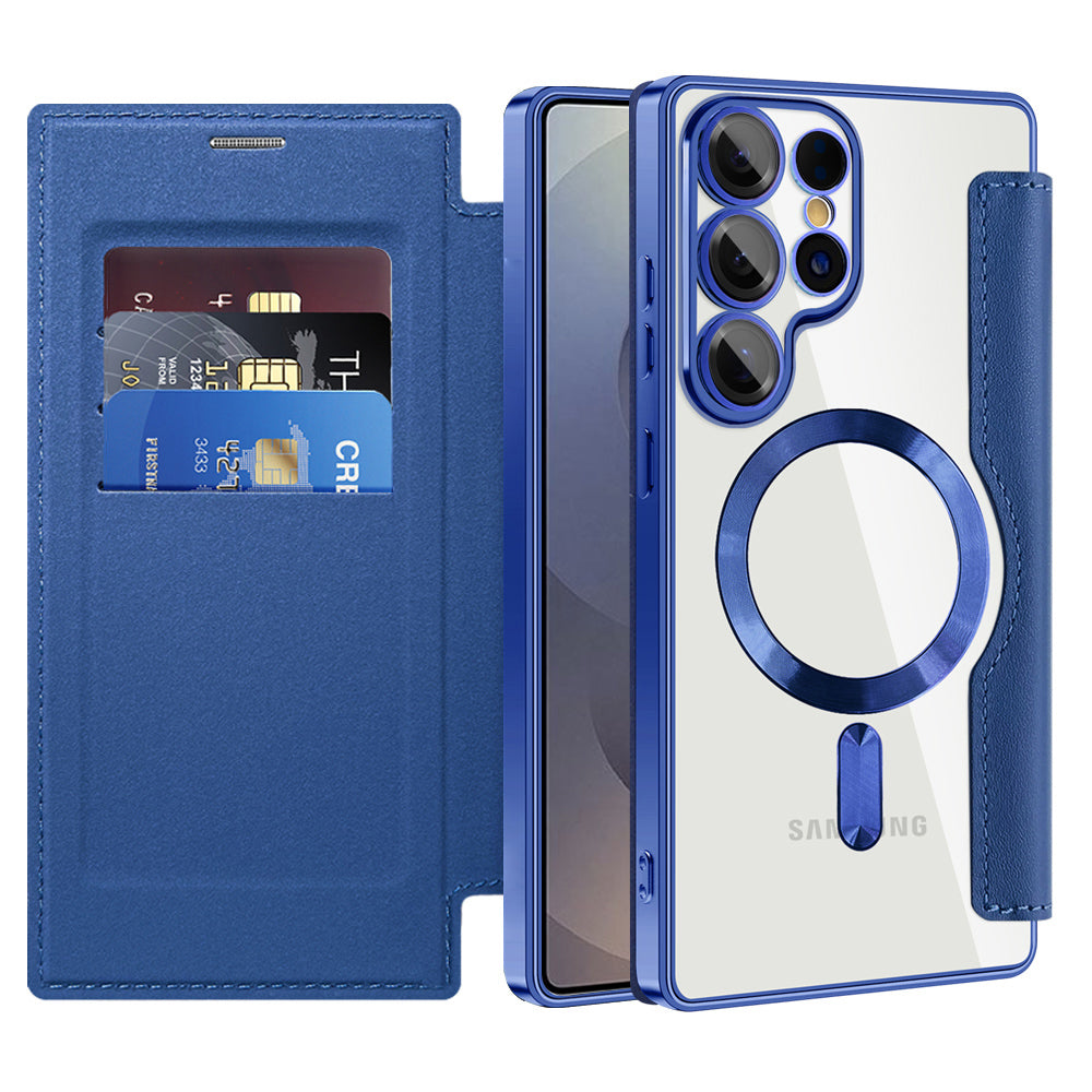 Techsuit - SmartMag Book Case - Samsung Galaxy S25 Ultra - Blue
