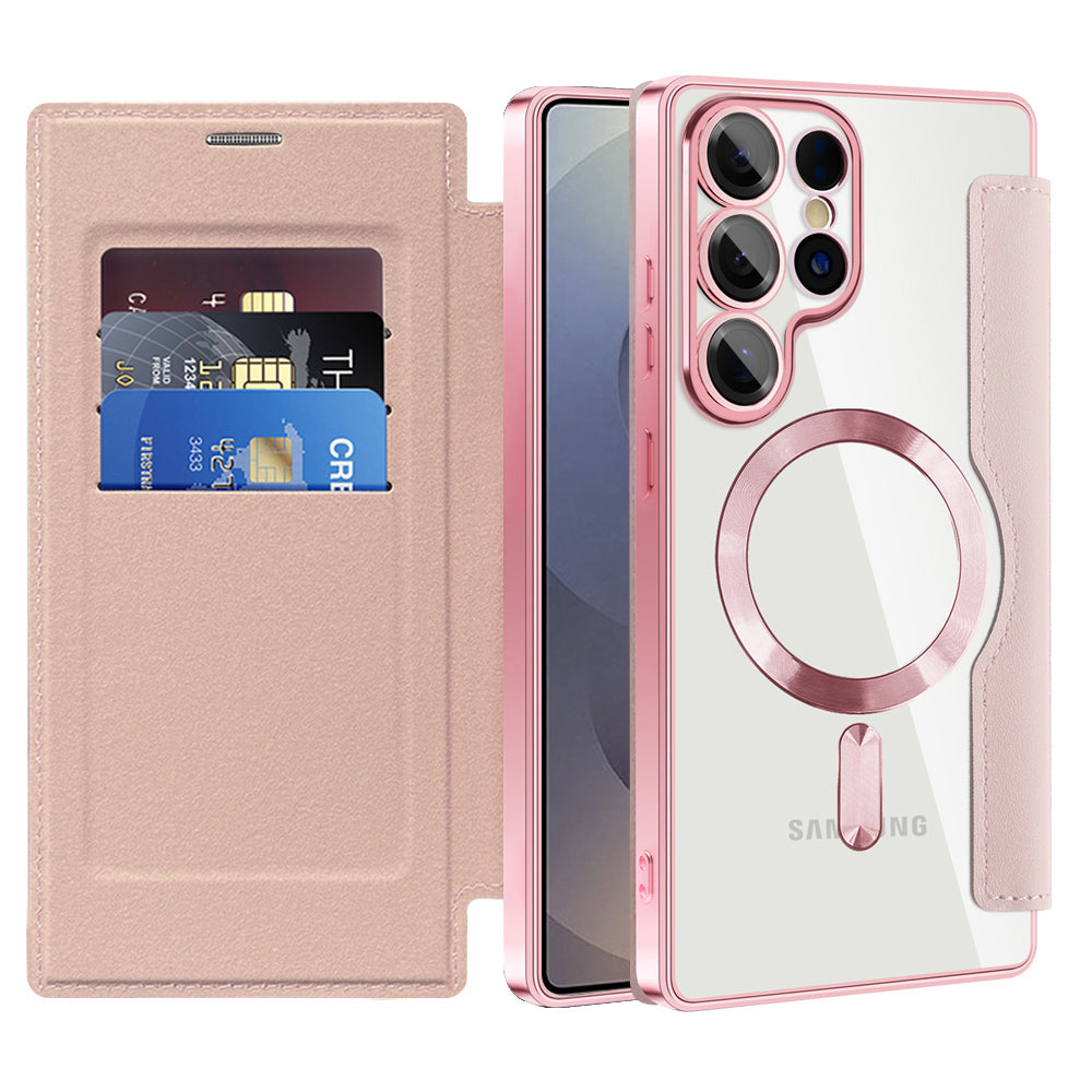Techsuit - SmartMag Book Case - Samsung Galaxy S25 Ultra - Pink