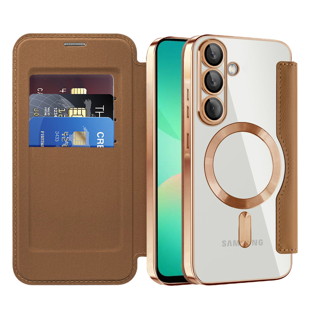 Techsuit - SmartMag Book Case - Samsung Galaxy A26 5G - Brown