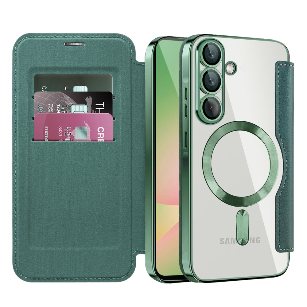 Techsuit - SmartMag Book Case - Samsung Galaxy A56 5G - Green