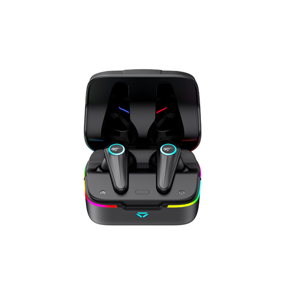 Havit - Wireless Earbuds (TW952 PRO RGB) - for Gaming, Type-C, Bluetooth 5.0, ENC, TWS, RGB, Microphone, FPC, 470mAh - Black