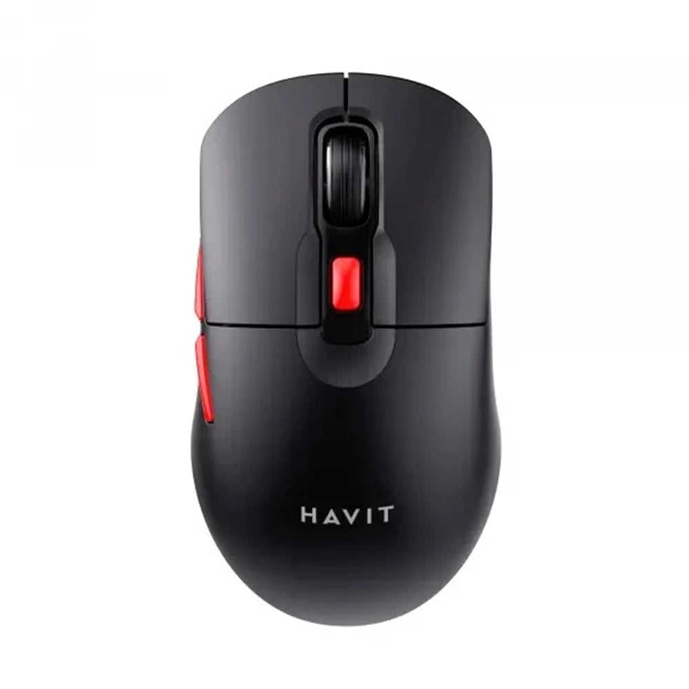 Havit - Wireless Mouse (MS59WB) - 2.4GHz, 800/1200/1600 DPI, ABS, PC, AA Battery - Black / Red