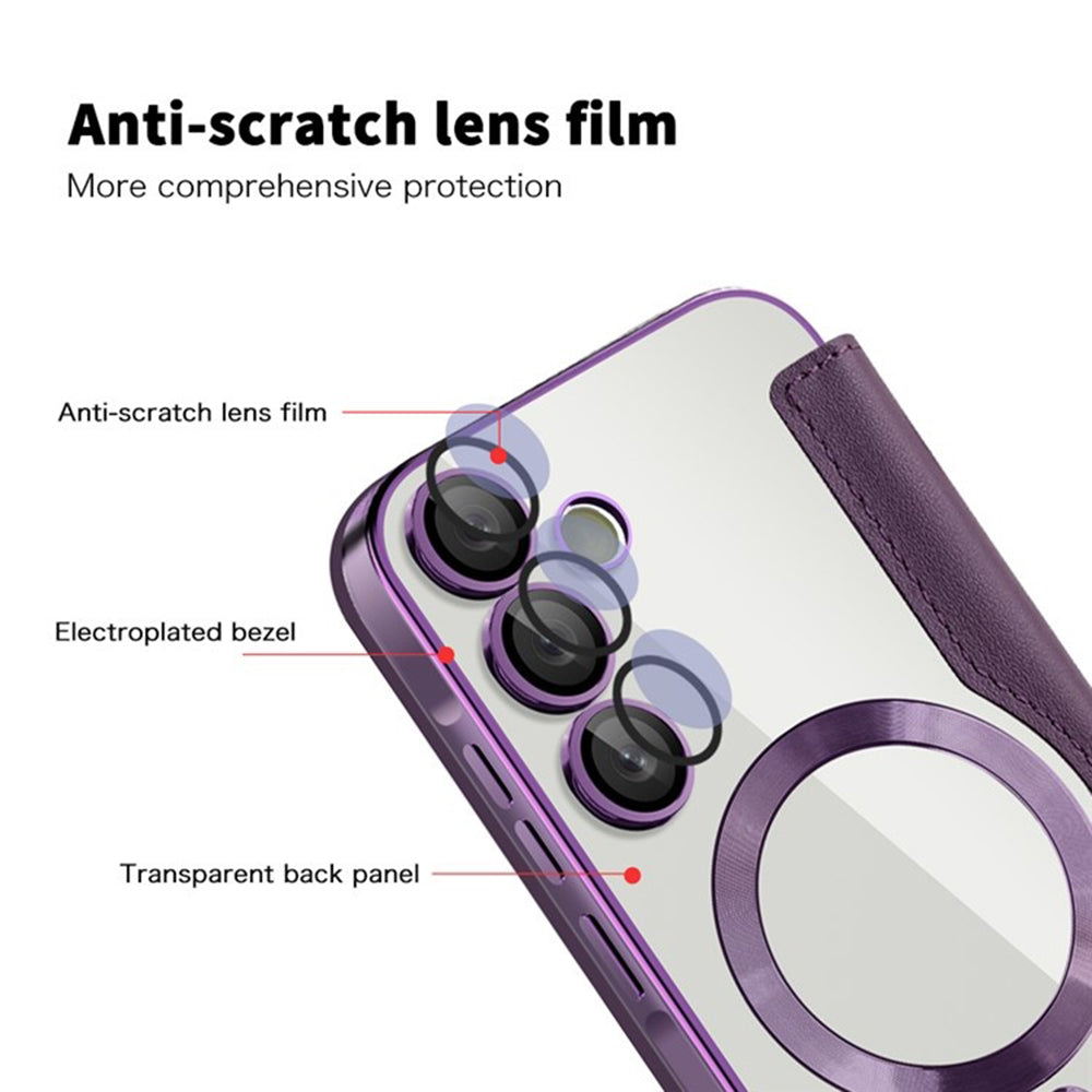 Techsuit - SmartMag Book Case - Galaxy A55 5G - Purple