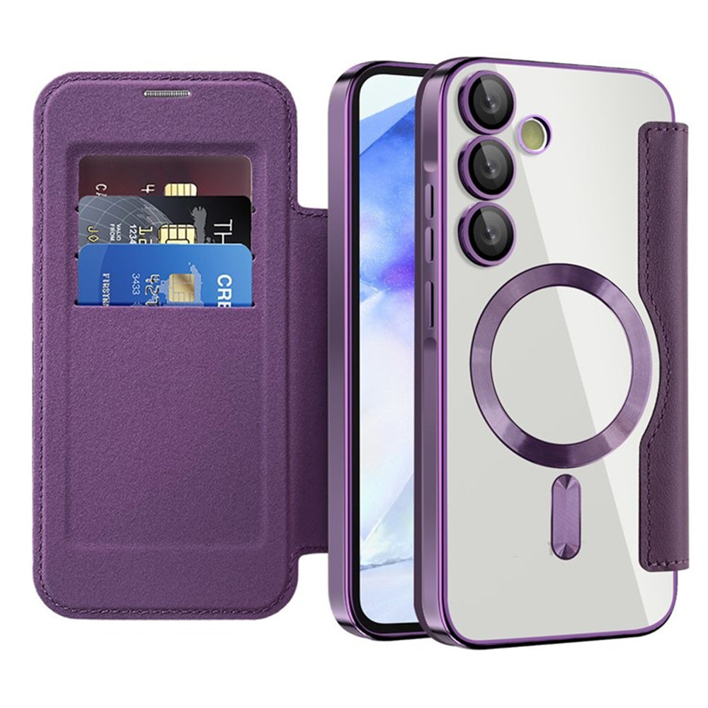 Techsuit - SmartMag Book Case - Samsung Galaxy A55 5G - Purple