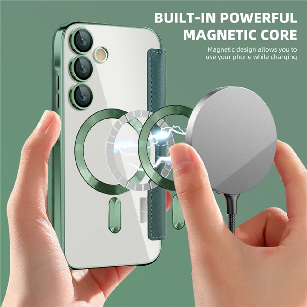 Techsuit - SmartMag Book Case - Galaxy A55 5G - Green