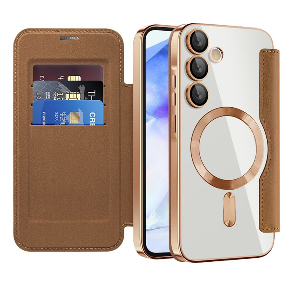 Techsuit - SmartMag Book Case - Samsung Galaxy A55 5G - Brown