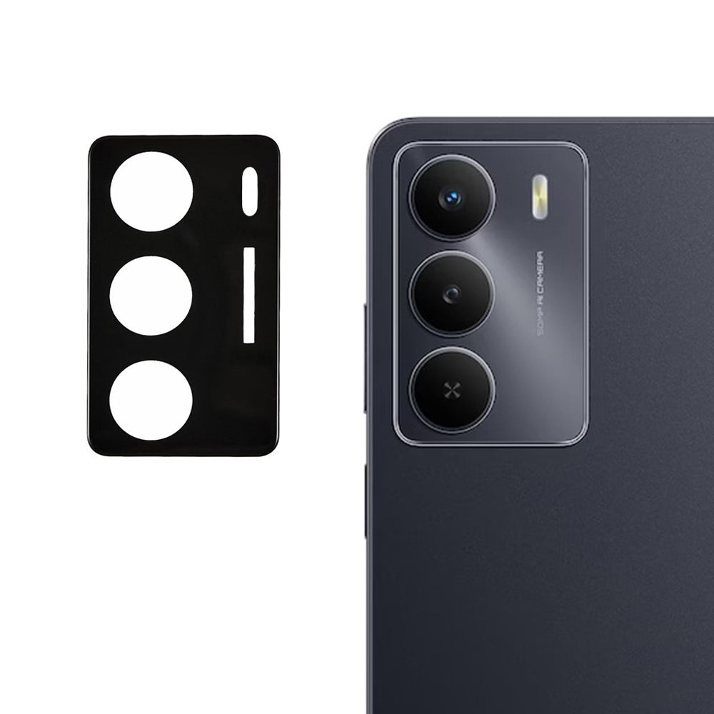 Techsuit - Full Camera Glass - Realme 14x - Black
