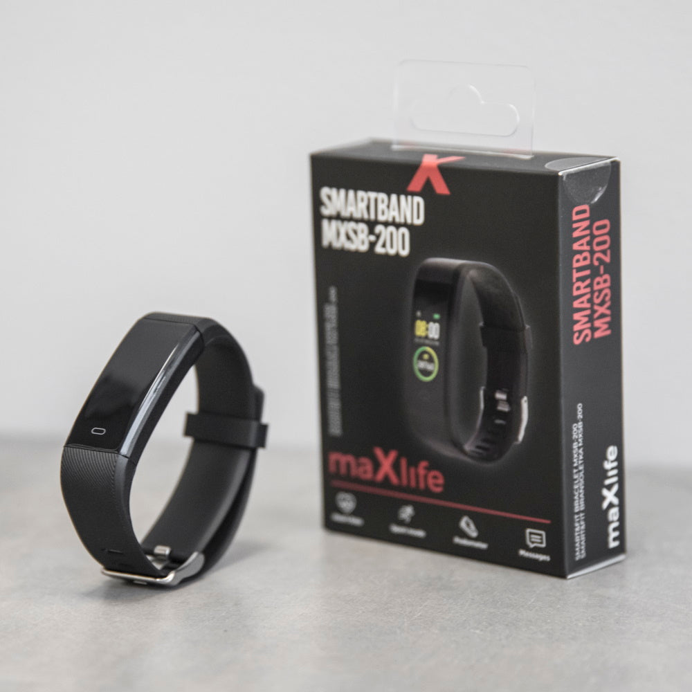 Activity Tracker Maxlife MXSB-200 σε μαύρο χρώμα