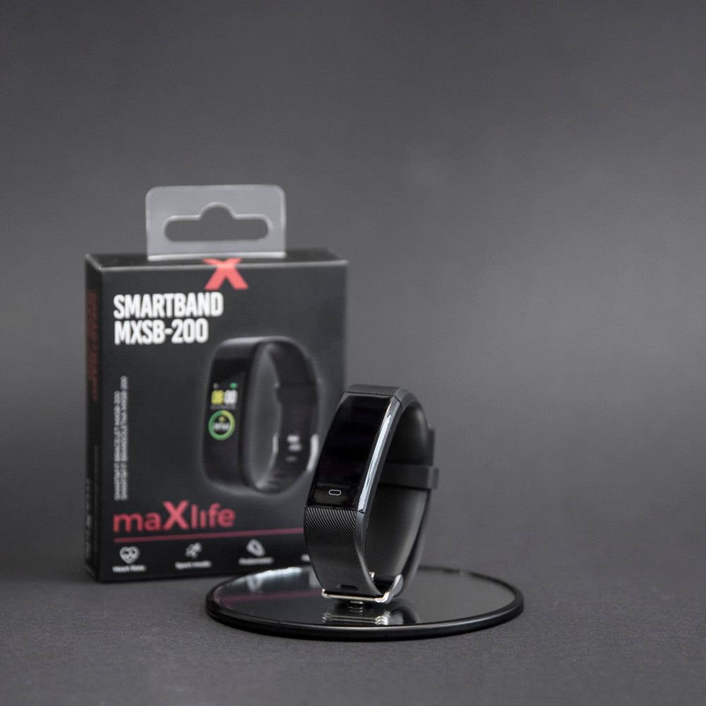 Activity Tracker Maxlife MXSB-200 σε μαύρο χρώμα