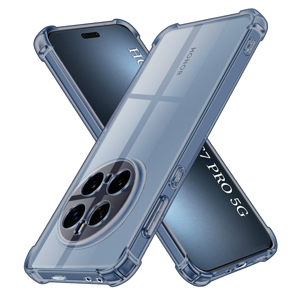 Techsuit - Shockproof Clear Silicone - Honor Magic7 Pro - Smoke Black