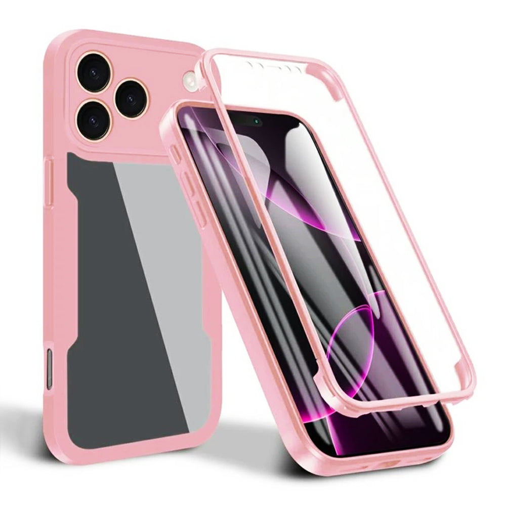 Techsuit - ColorVerse 360 Series + Screen Protector - iPhone 17 Pro - Pink
