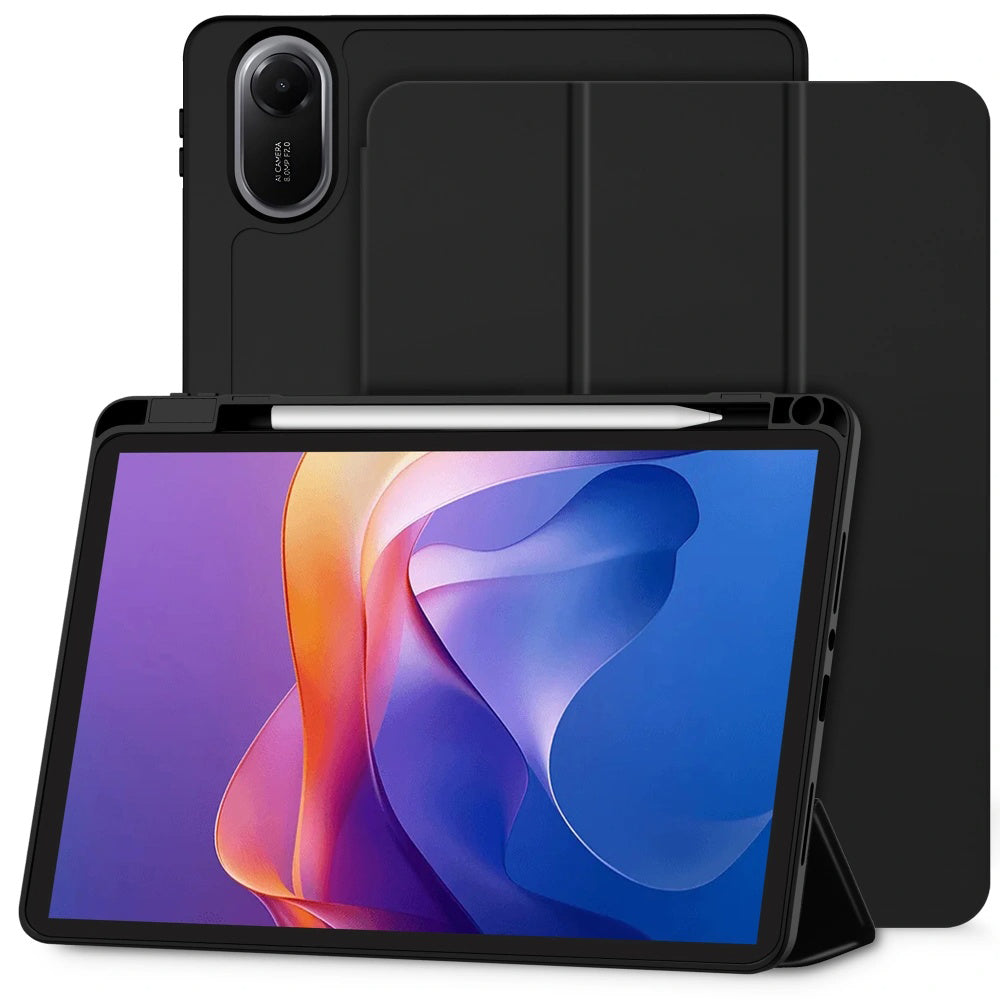 Techsuit - Flex Trifold (with Pencil Holder) - Xiaomi Redmi Pad 2 - Black