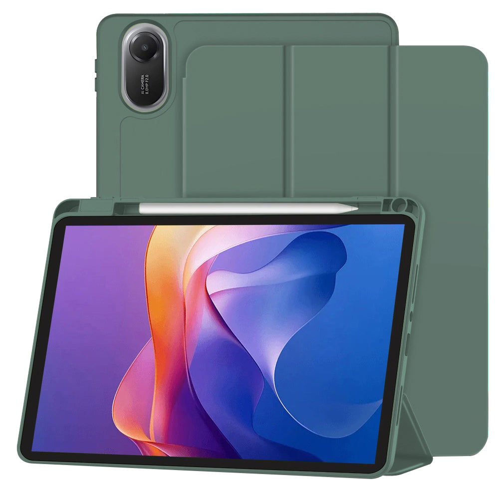 Techsuit - Flex Trifold (with Pencil Holder) - Xiaomi Redmi Pad 2 - Green