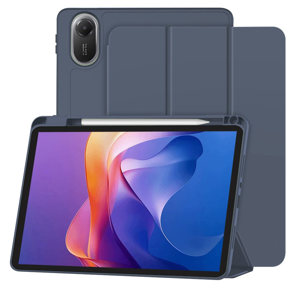 Techsuit - Flex Trifold (with Pencil Holder) - Xiaomi Redmi Pad 2 - Dark Blue