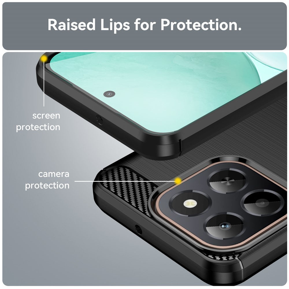 Techsuit - Carbon Silicone - Honor X6c - Black