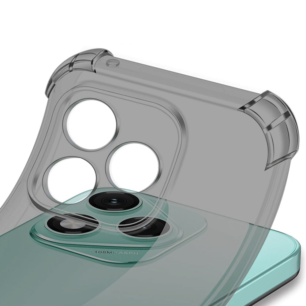 Techsuit - Shockproof Clear Silicone MagSafe - Oppo Reno12 F 4G / Reno12 F 5G / Reno12 FS 4G / Reno12 FS 5G - Smoke Black