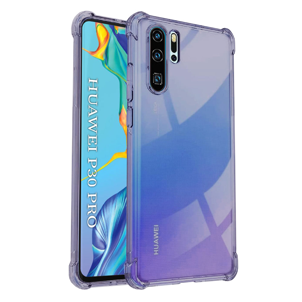 Techsuit - Shockproof Clear Silicone - Huawei P30 Pro / P30 Pro New Edition - Smoke Black