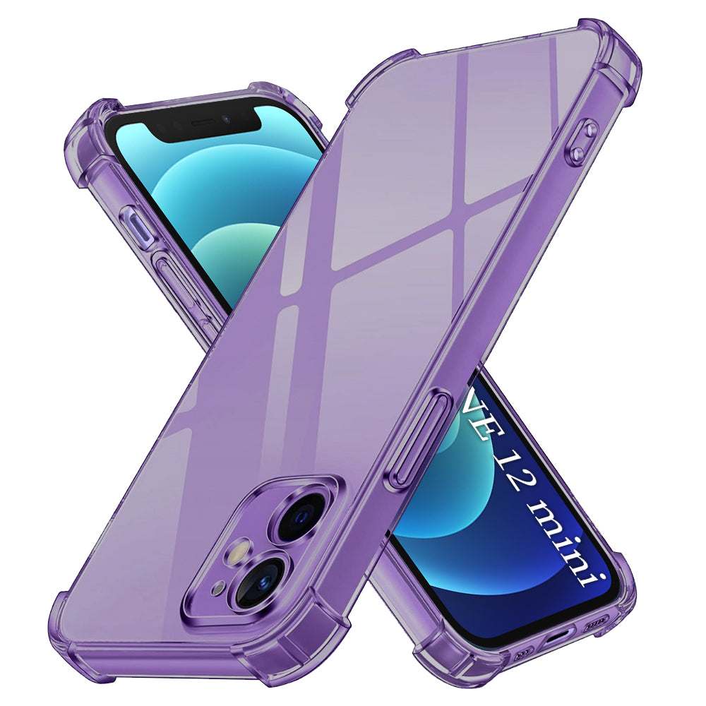 Techsuit - Shockproof Clear Silicone - iPhone 12 mini - Smoke Black