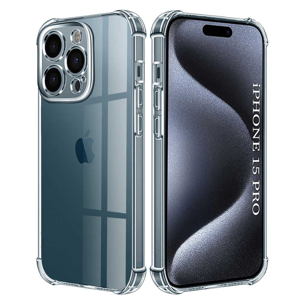 Techsuit - Shockproof Clear Silicone - iPhone 15 Pro - Clear