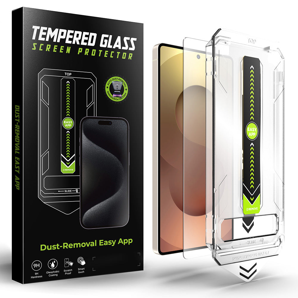 Techsuit - [Fingerprint Unlock Compatible] TitanGlass CrystalHD - Samsung Galaxy S25 Ultra - Clear