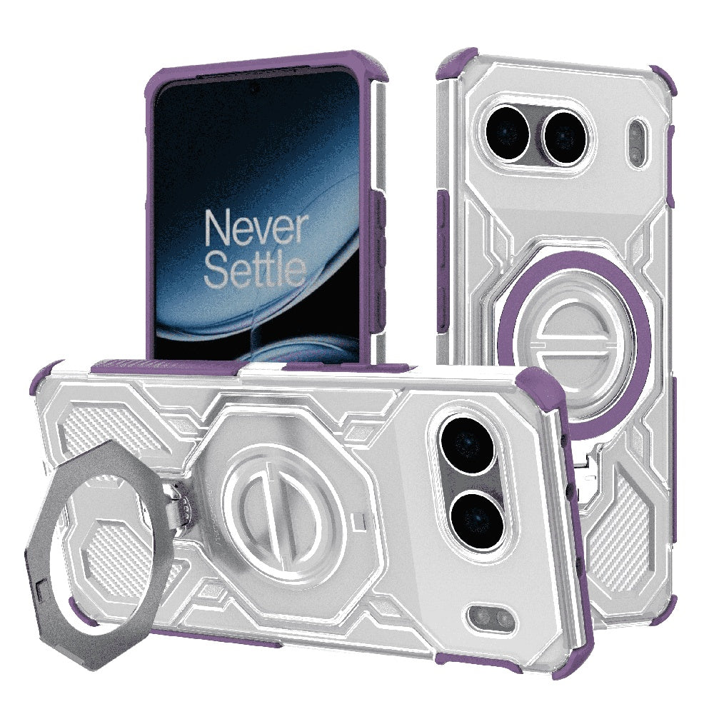 Techsuit - Carbon Shield PRO - OnePlus Nord 4 - Purple Transparent