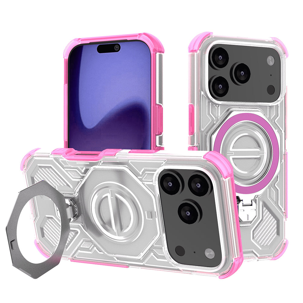 Techsuit - Carbon Shield PRO - iPhone 17 Pro - Pink Transparent