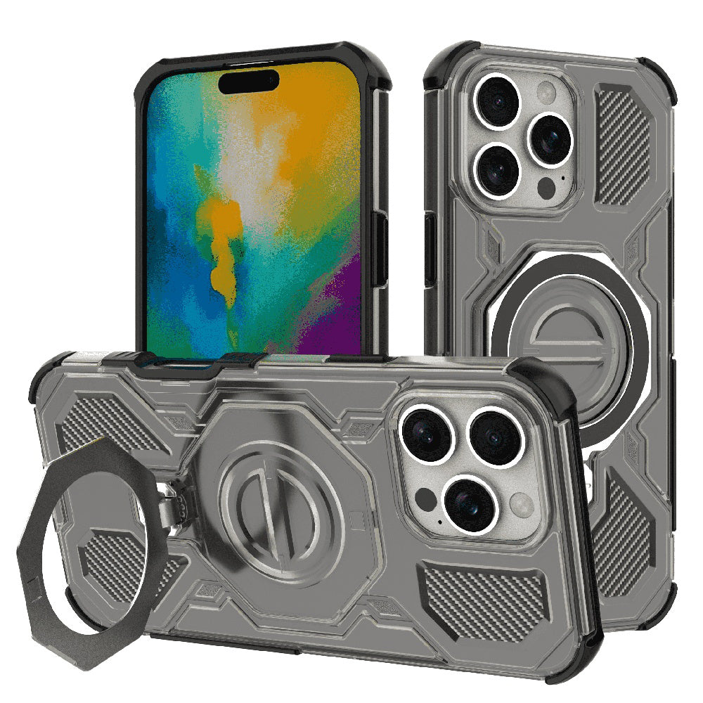 Techsuit - Carbon Shield PRO - iPhone 16 Pro - Smoke Black