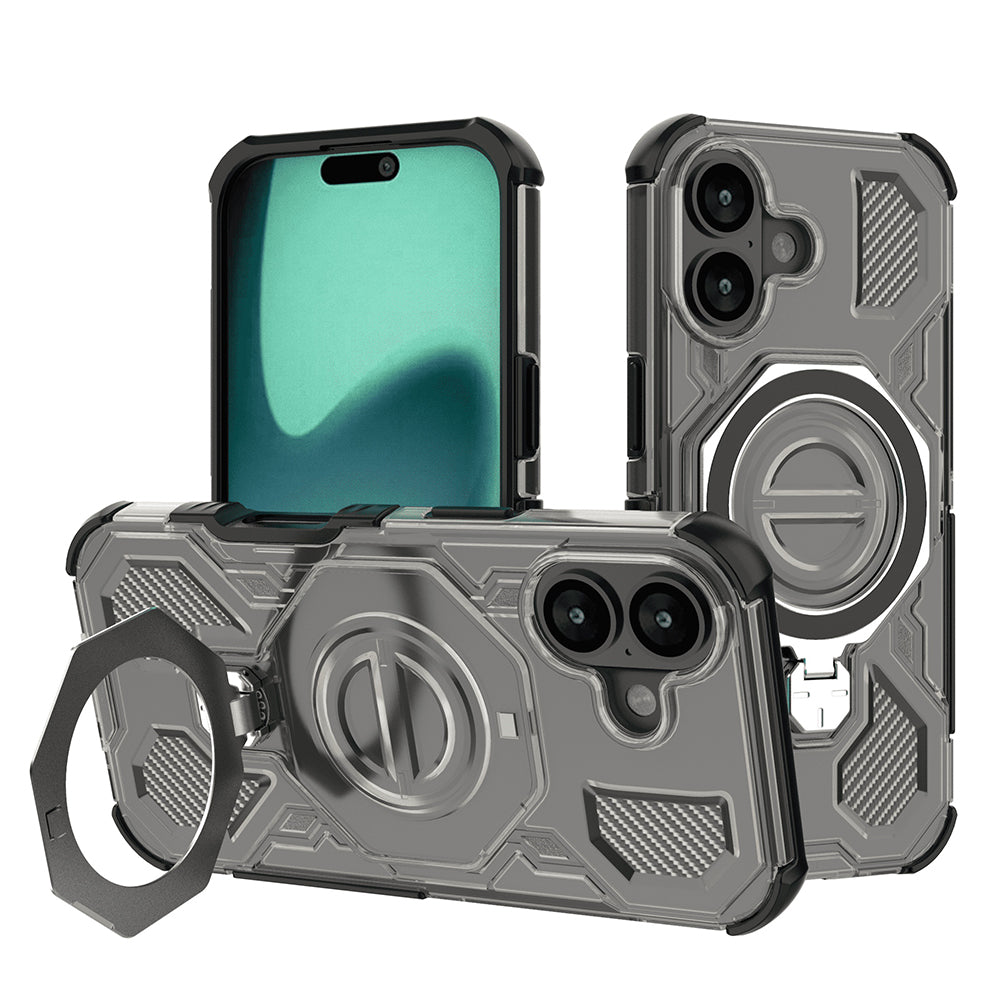 Techsuit - Carbon Shield PRO - iPhone 16 - Smoke Black