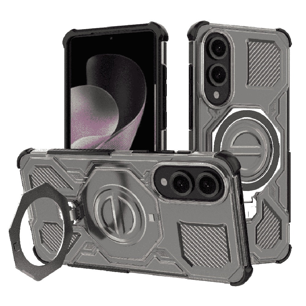 Techsuit - Carbon Shield PRO - Samsung Galaxy S25 Edge - Smoke Black