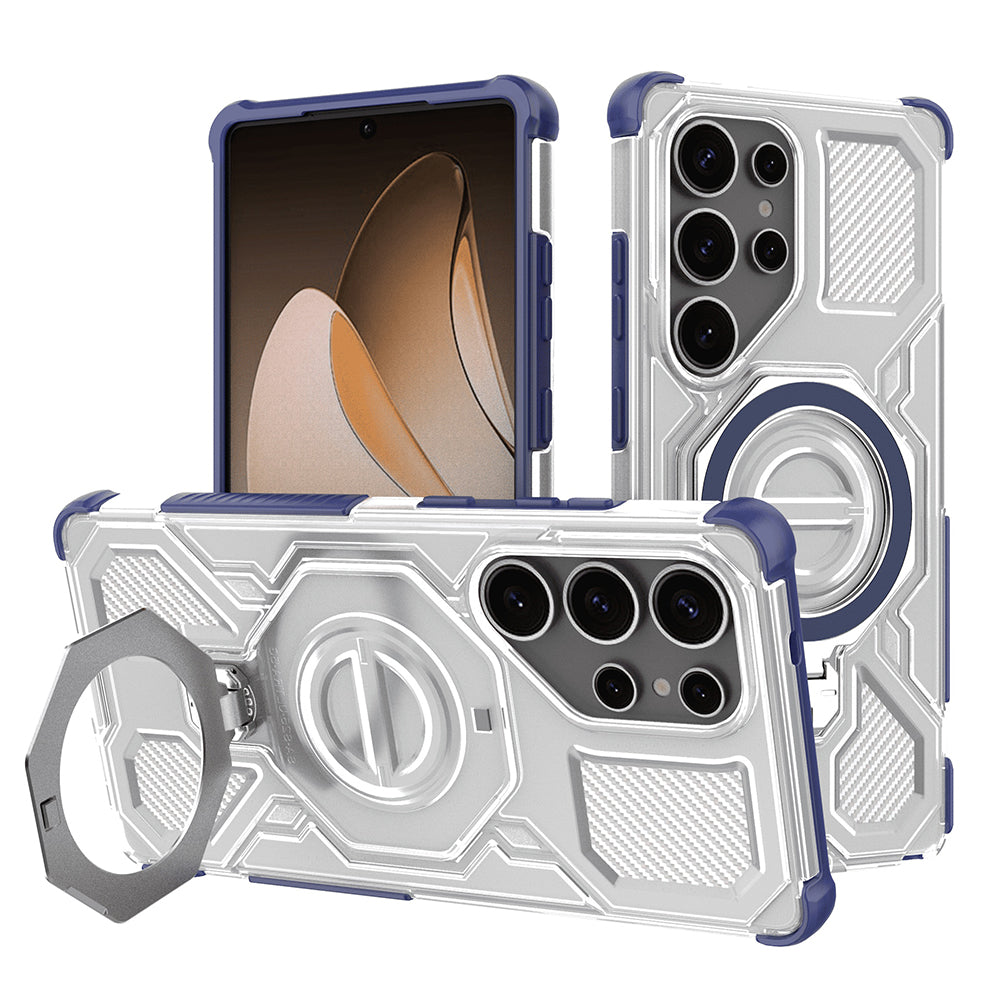 Techsuit - Carbon Shield PRO - Samsung Galaxy S25 Ultra - Blue Transparent