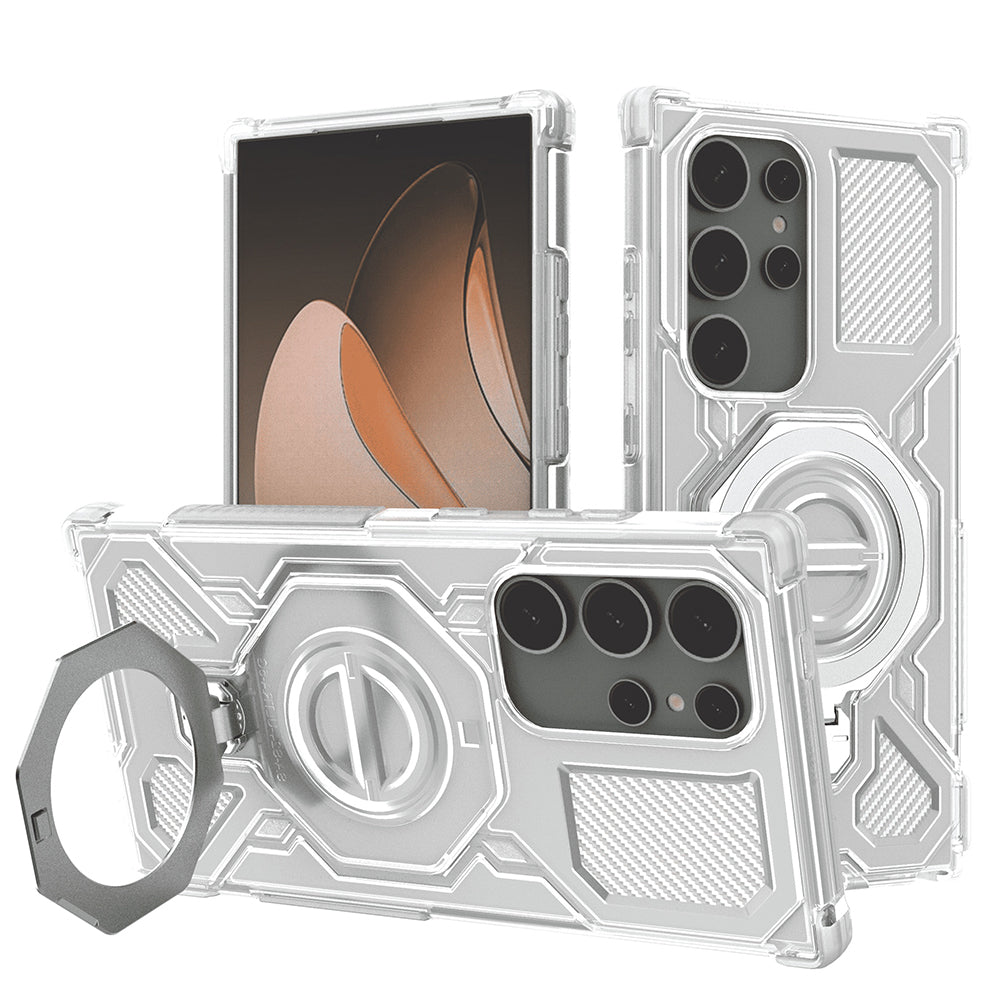 Techsuit - Carbon Shield PRO - Samsung Galaxy S24 Ultra - White Transparent