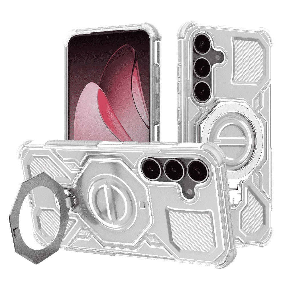 Techsuit - Carbon Shield PRO - Samsung Galaxy S25 - White Transparent