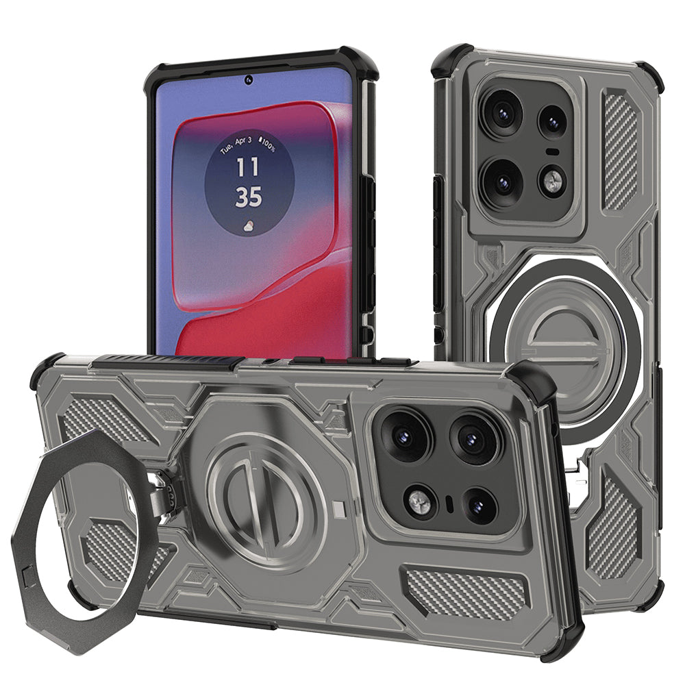 Techsuit - Carbon Shield PRO - Motorola Edge 50 Pro - Smoke Black