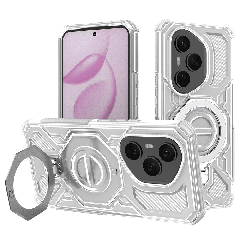 Techsuit - Carbon Shield PRO - Honor 400 Pro - White Transparent