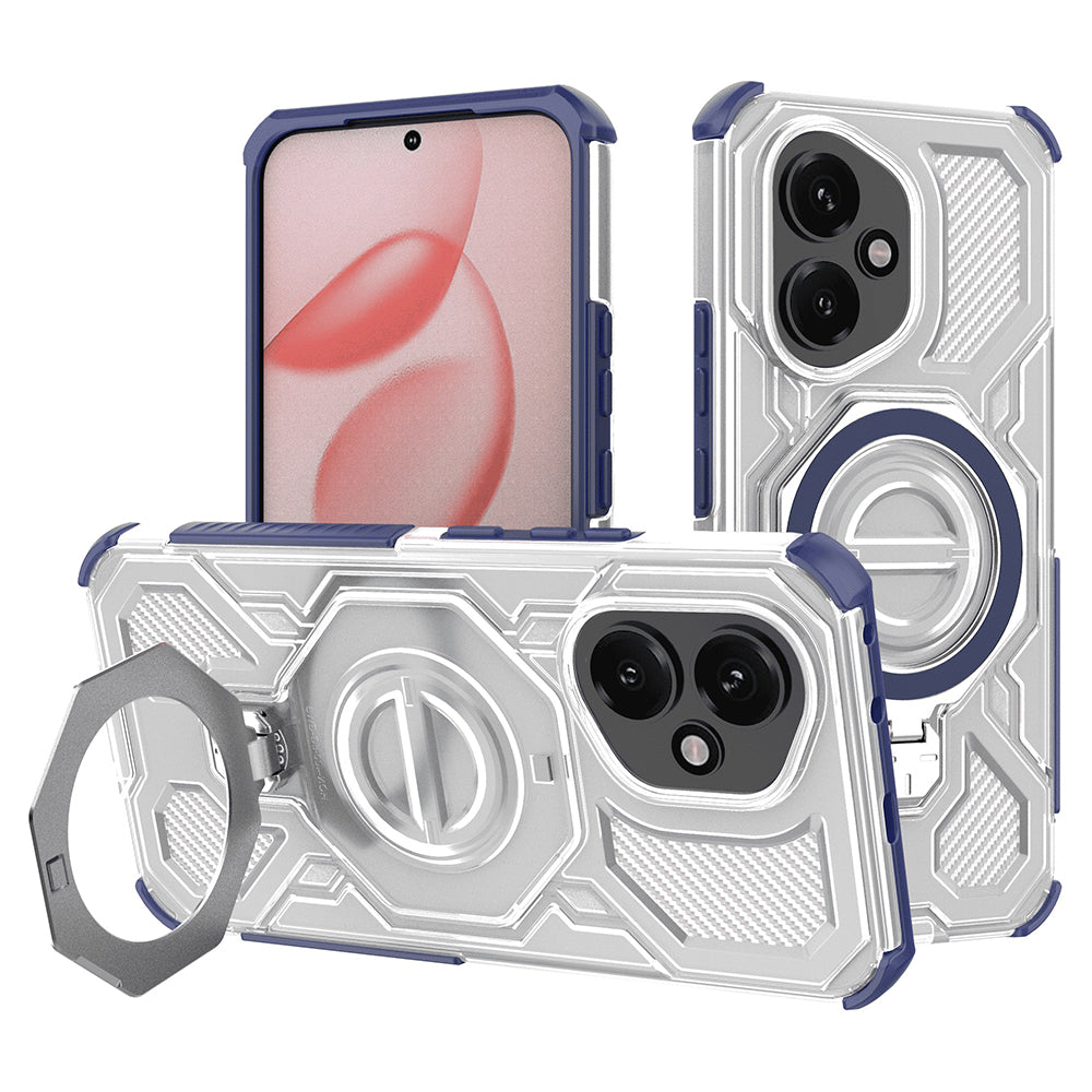 Techsuit - Carbon Shield PRO - Honor 400 - Blue Transparent