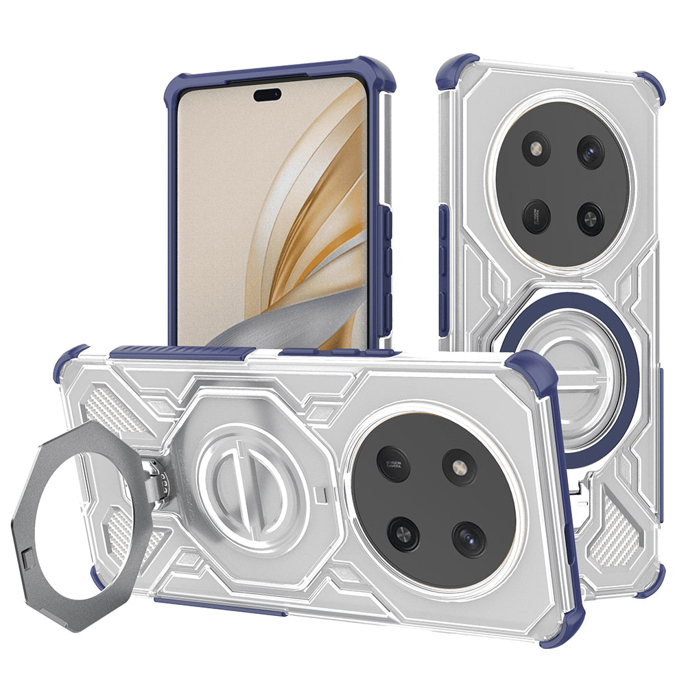 Techsuit - Carbon Shield PRO - Honor Magic7 Lite / X9c - Blue Transparent