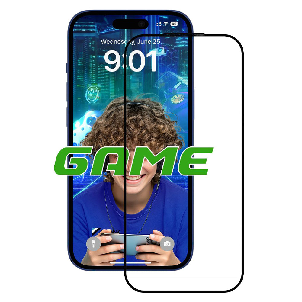 ANANK - 2.5D 5X Reinforced Anti-fingerprint Screen Protector - iPhone 17 Pro - Black