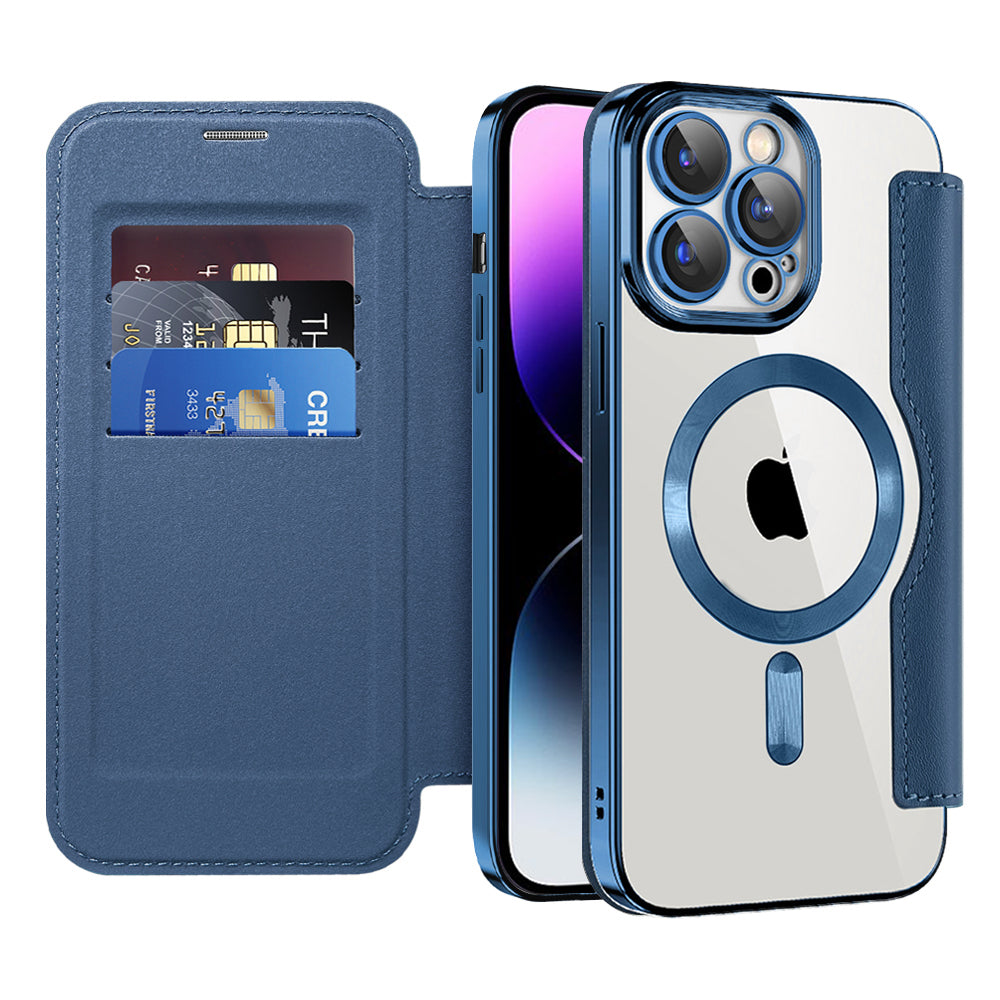 Techsuit - SmartMag Book Case - iPhone 14 Pro Max - Blue