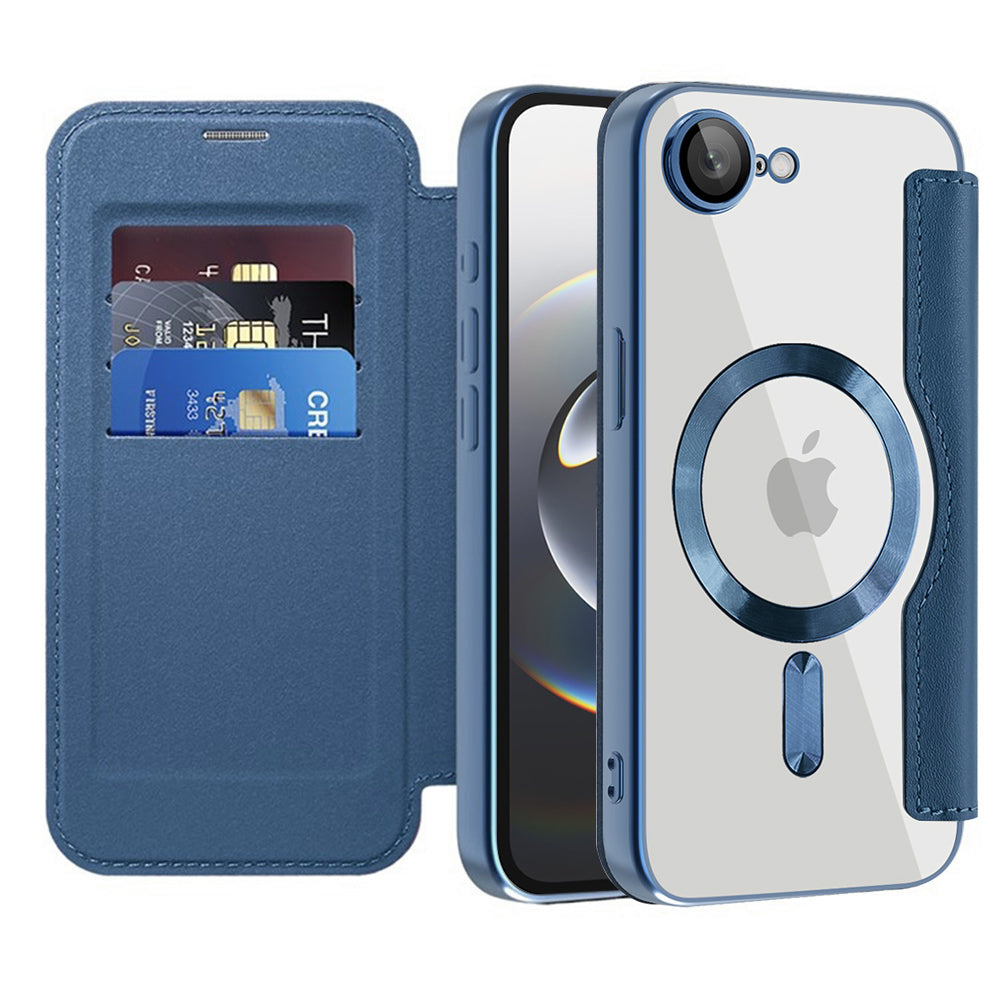 Techsuit - SmartMag Book Case - iPhone 16e - Blue