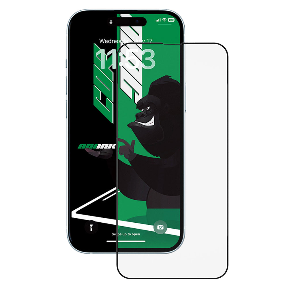 ANANK - 2.5D CG Glass Screen Protector - iPhone 15 - Black