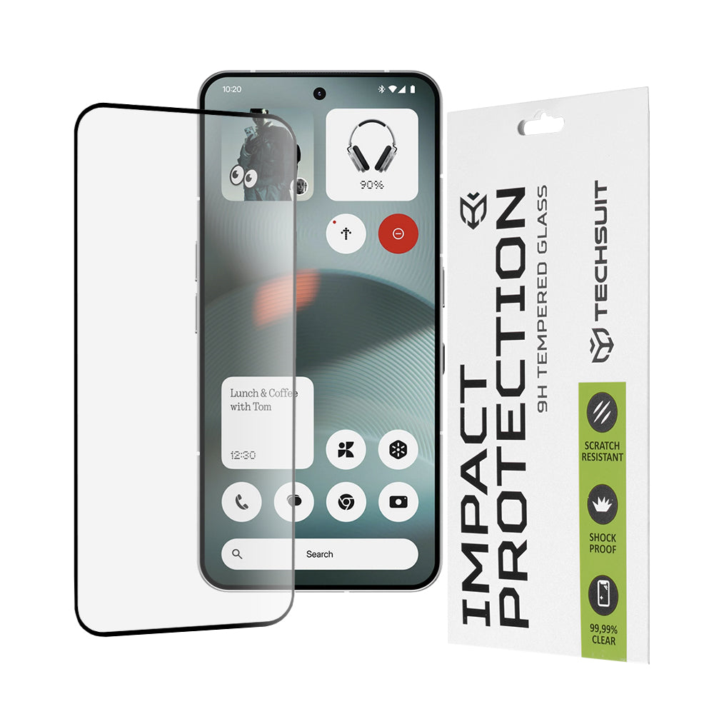 Techsuit - 111D Full Cover / Full Glue Glass - Nothing Phone (3) - Black