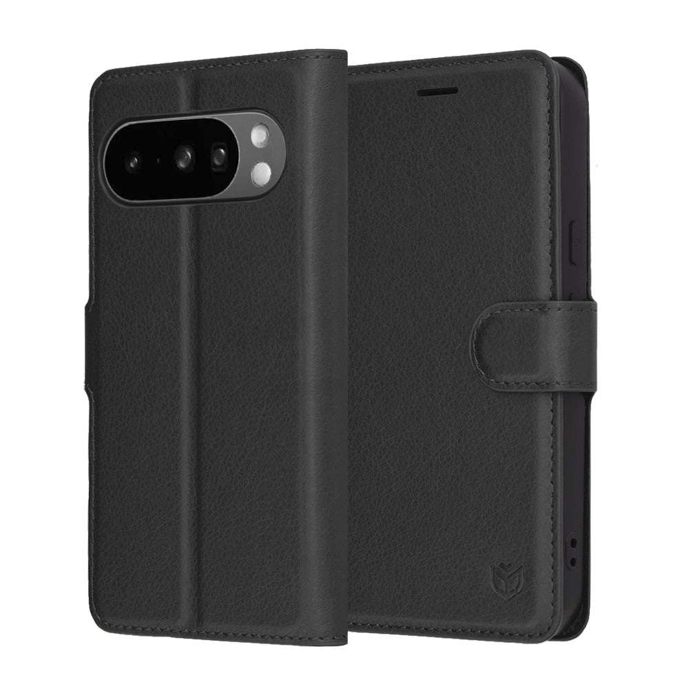 Techsuit - Leather Folio - Google Pixel 10 Pro XL - Black