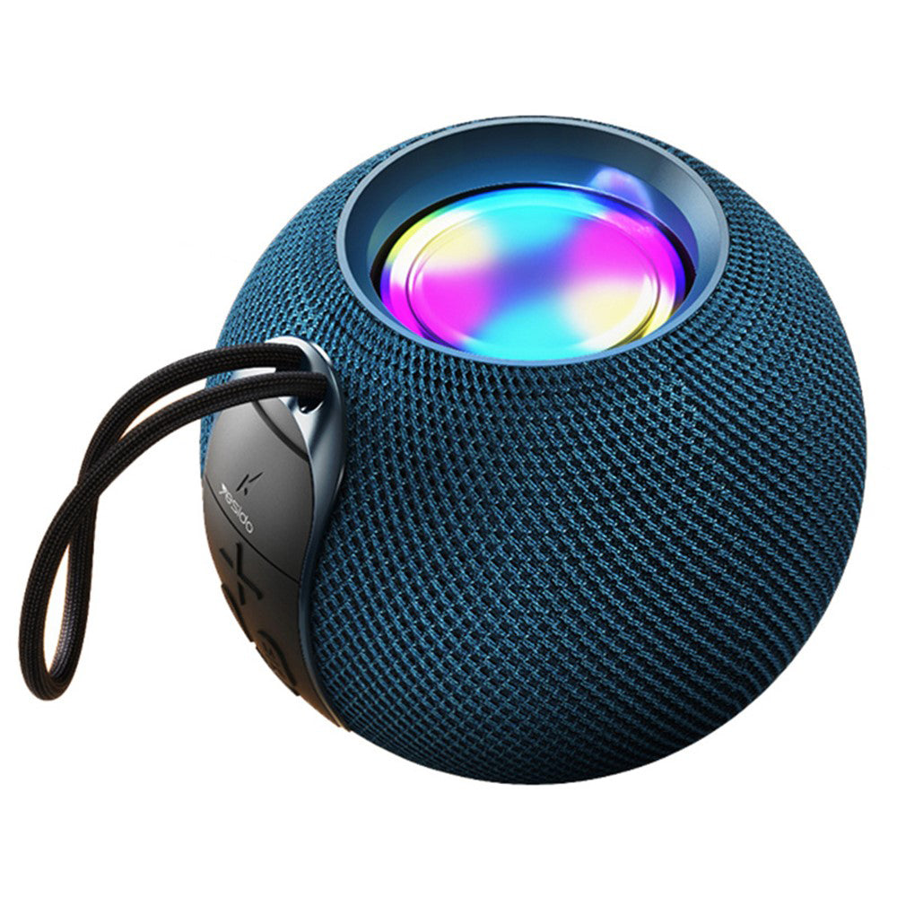 Yesido - Wireless Speaker (YSW13) - Bluetooth 5.1, RGB Lights, Portable, Surround Sound, TF, USB, DC5V, 1200mAh, 5W - Blue