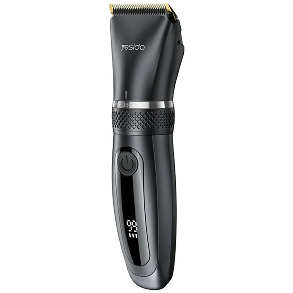 Yesido - Hair Clipper (MG06) - USB, 1200mAh, IPX5 Waterproof, Power Display, 5 Stages Length - Black