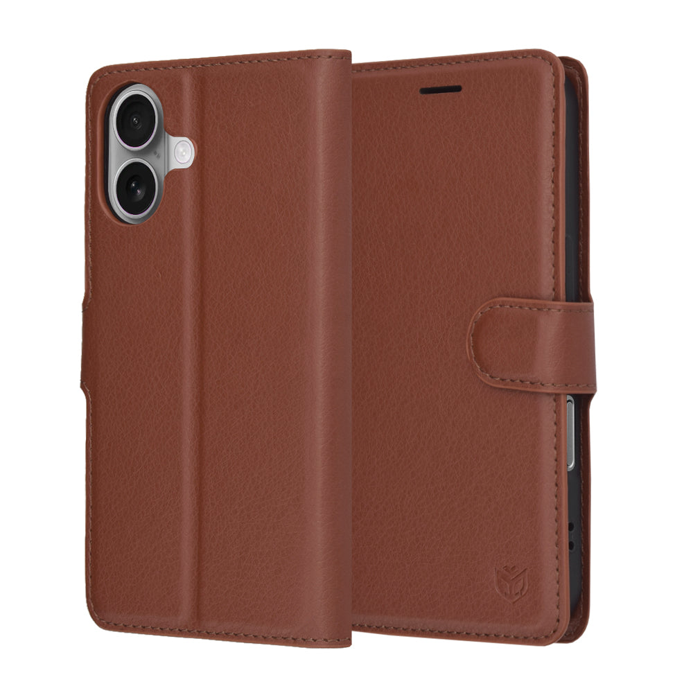 Techsuit - Leather Folio - iPhone 17 - Brown