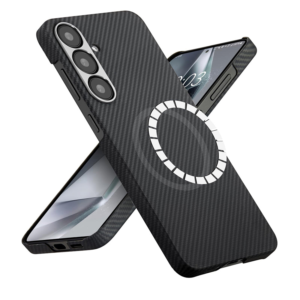 Techsuit - Aramid Fiber MagSafe - Samsung Galaxy S25 - Black