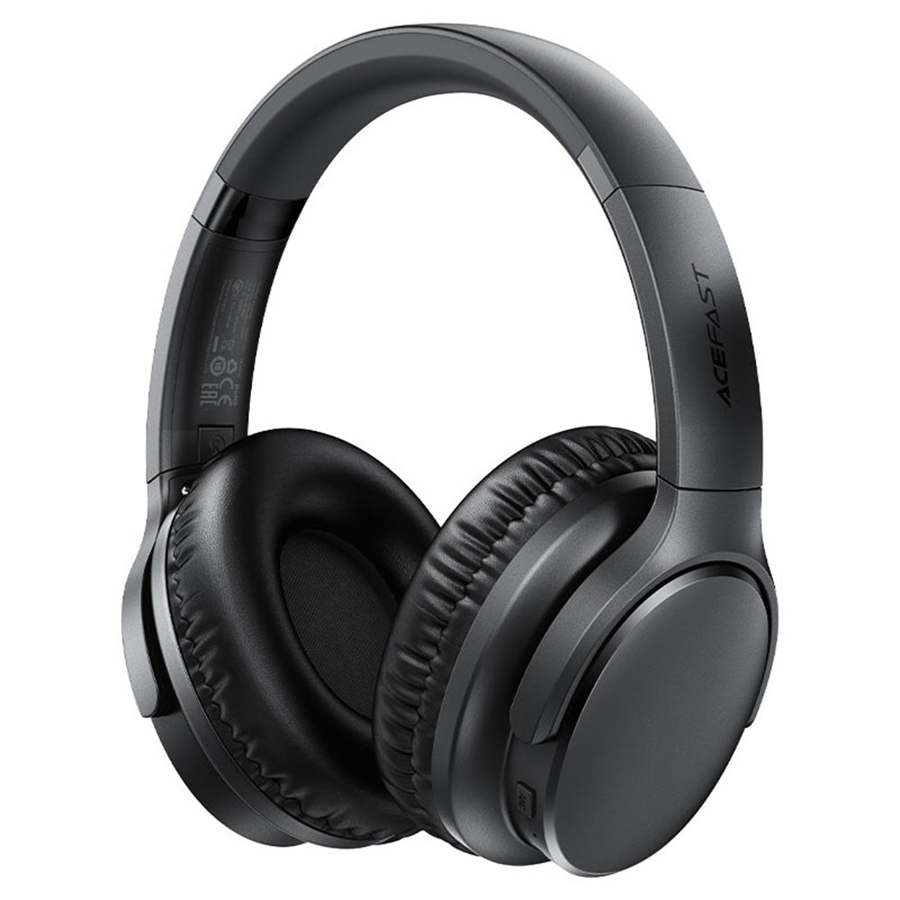 Acefast - Wireless Headset (H10) - Bluetooth 5.4, Gaming/Bass Boost Mode, Hi-Fi Drivers, 500mAh, 60hrs Playback - Black