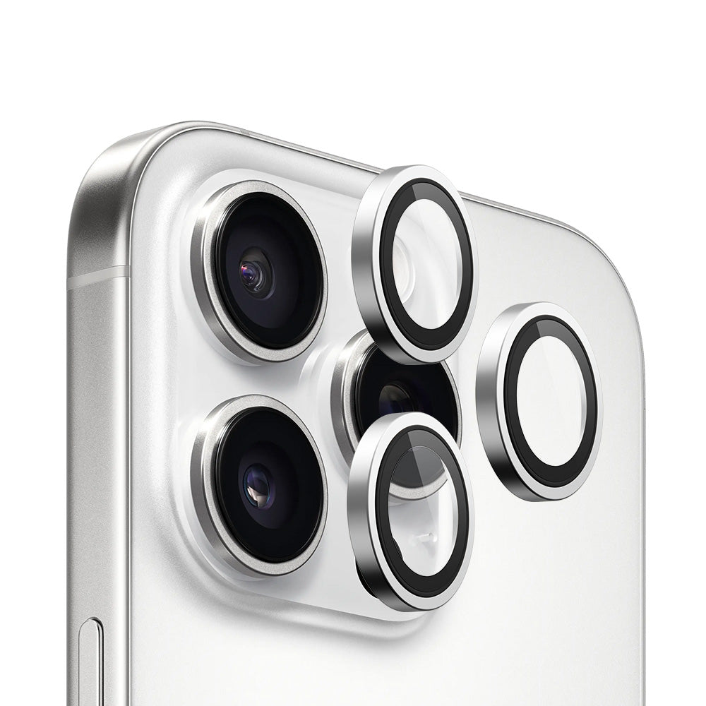 Blueo - 99 Anti-Reflective Lens Glass - iPhone 15 Pro /iPhone 15 Pro Max /iPhone 16 Pro /iPhone 16 Pro Max - Silver Titanium