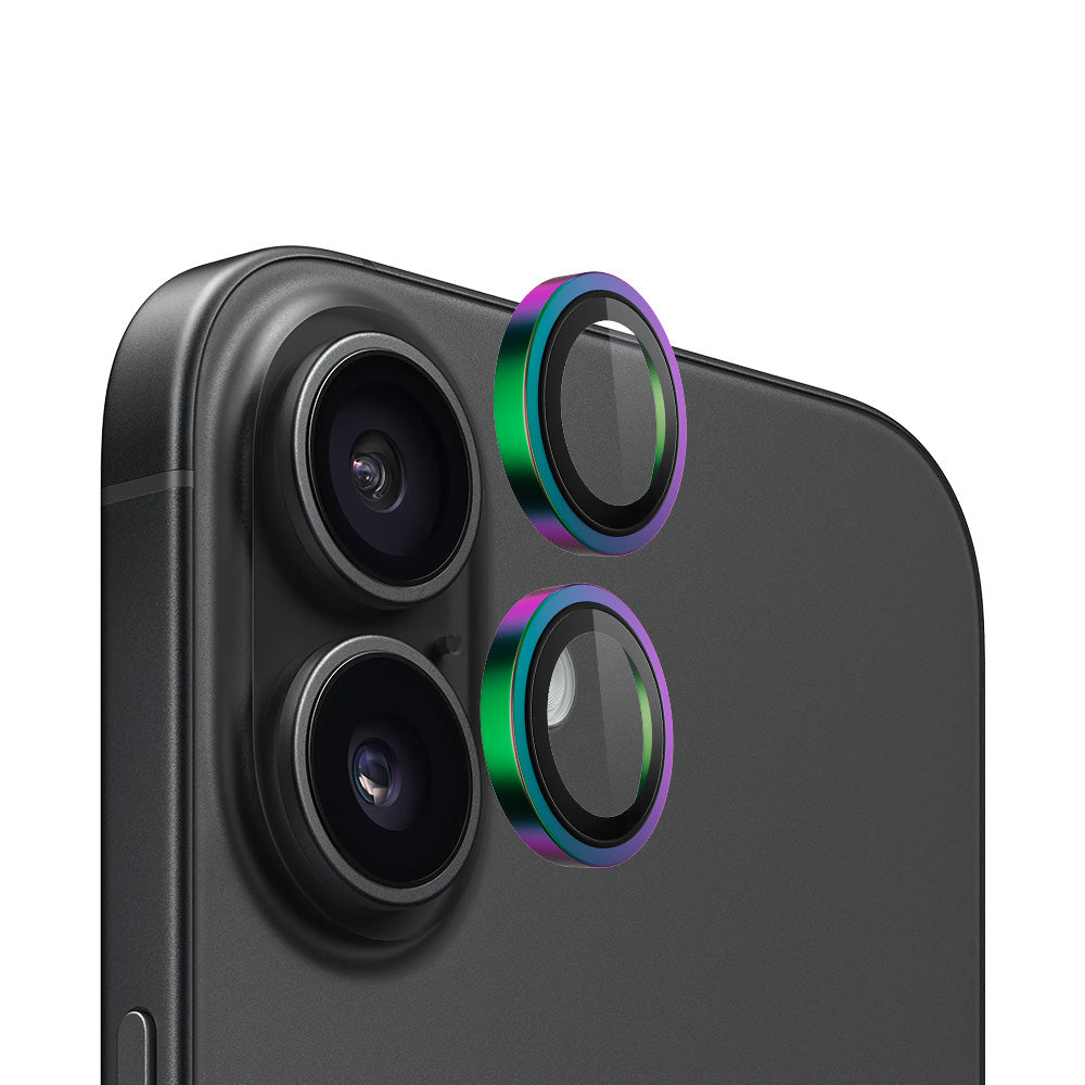 Blueo - Original Metal Frame Lens Protector - iPhone 16 / iPhone 16 Plus - Colorful