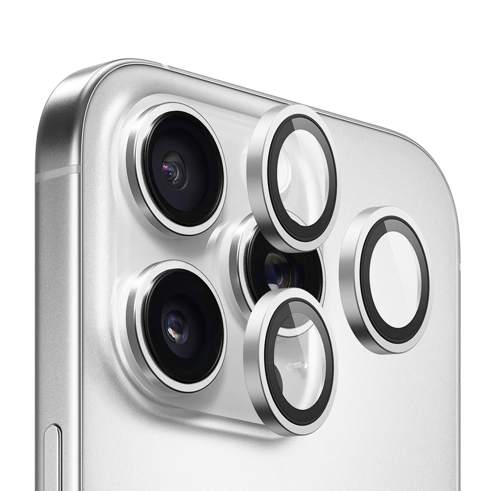 Blueo - Original Metal Frame Lens Protector - iPhone 14 Pro / iPhone 14 Pro Max - Silver
